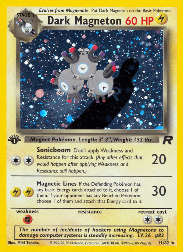 Dark Magneton (11/82) [Team Rocket 1st Edition] Pokemon Single Pokémon  | Multizone: Comics And Games