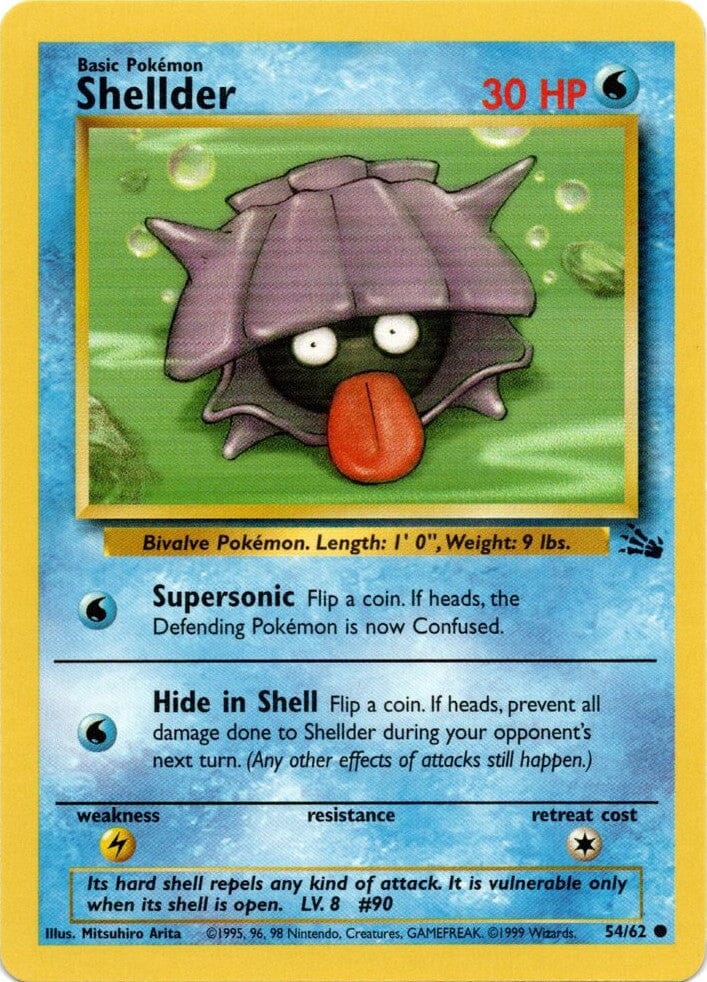 Shellder (54/62) [Fossil Unlimited] Pokemon Single Pokémon  | Multizone: Comics And Games