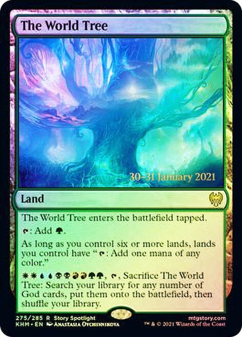 The World Tree [Kaldheim Prerelease Promos] MTG Single Magic: The Gathering  | Multizone: Comics And Games