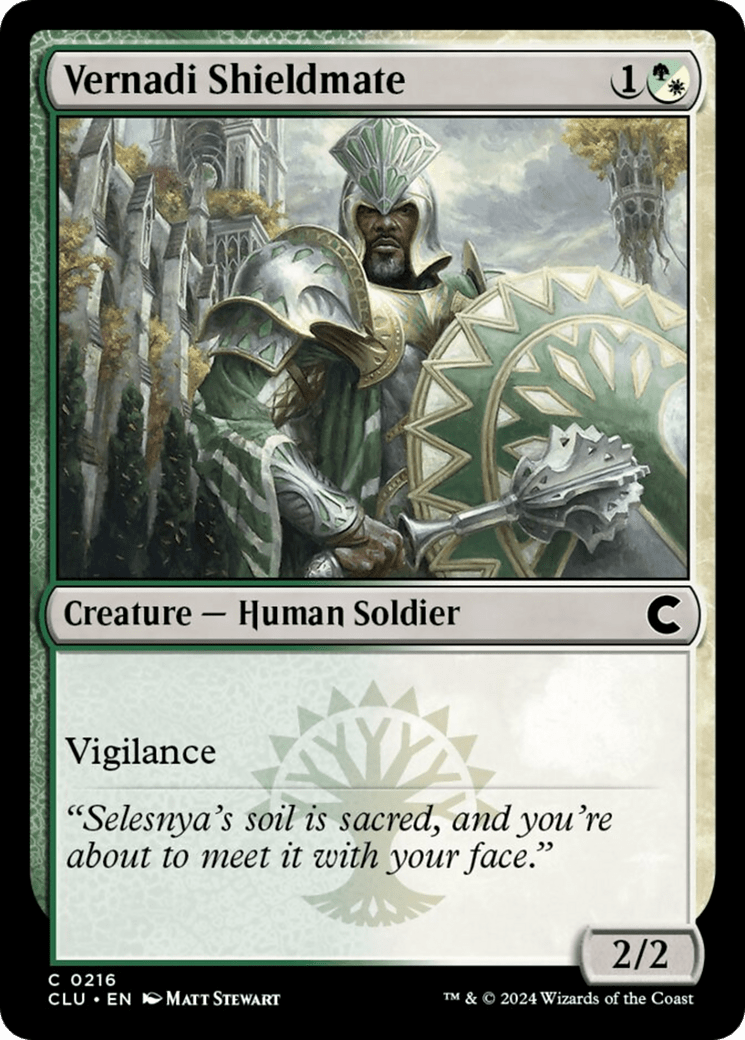 Vernadi Shieldmate [Ravnica: Clue Edition] MTG Single Magic: The Gathering  | Multizone: Comics And Games