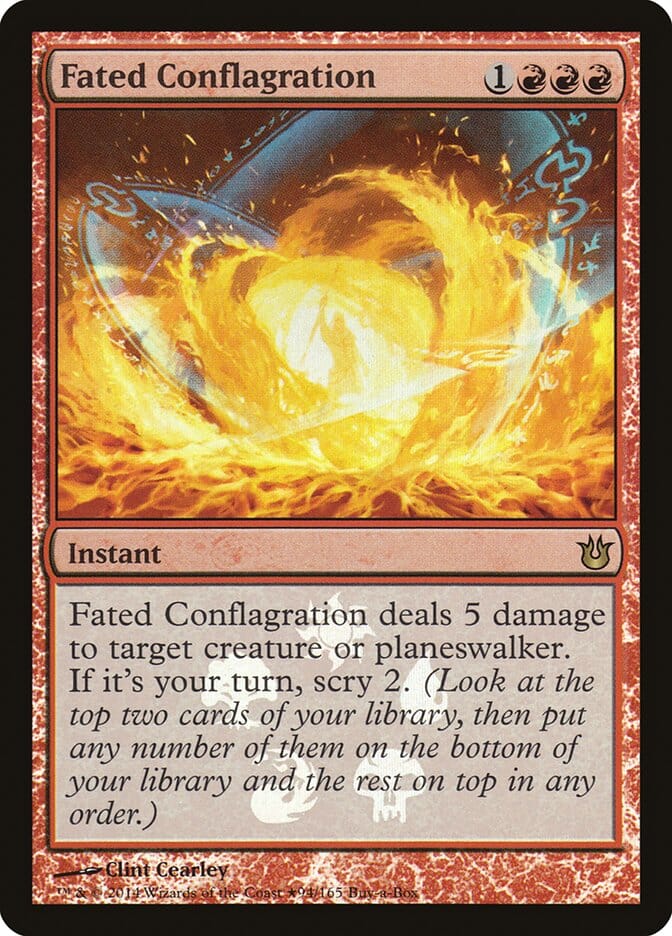 Fated Conflagration (Buy-A-Box) [Born of the Gods Promos] MTG Single Magic: The Gathering  | Multizone: Comics And Games