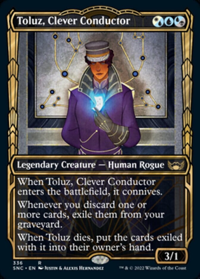 Toluz, Clever Conductor (Showcase Golden Age) [Streets of New Capenna] MTG Single Magic: The Gathering  | Multizone: Comics And Games