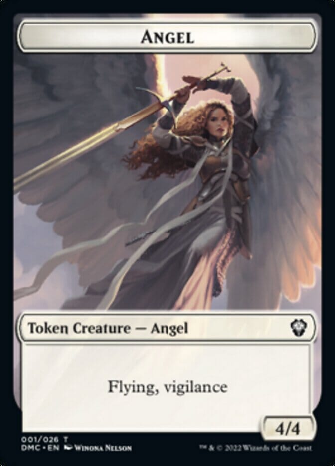 Soldier // Angel Double-sided Token [Dominaria United Tokens] MTG Single Magic: The Gathering  | Multizone: Comics And Games