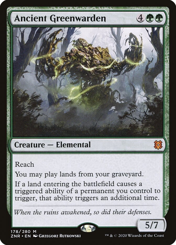 Ancient Greenwarden [Zendikar Rising] MTG Single Magic: The Gathering  | Multizone: Comics And Games