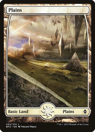 Plains (253) - Full Art [Battle for Zendikar] MTG Single Magic: The Gathering  | Multizone: Comics And Games