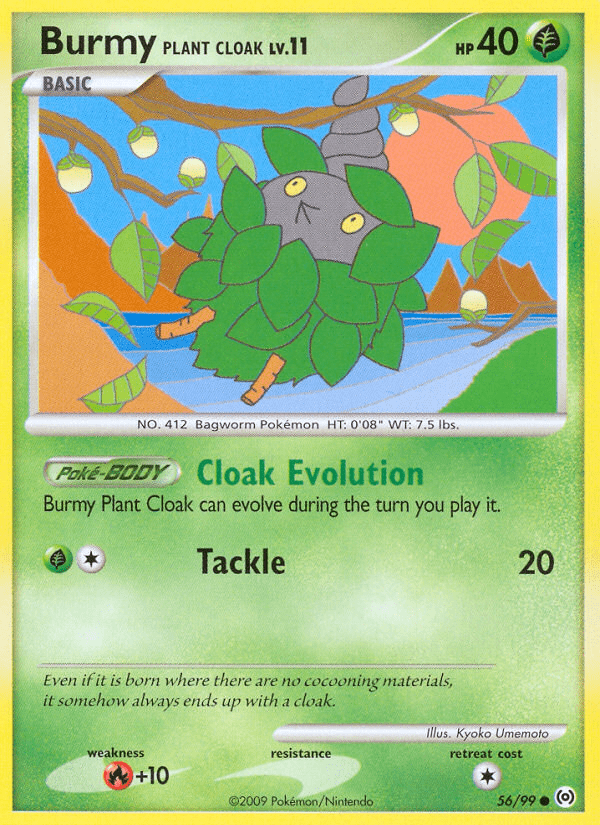 Burmy Plant Cloak (56/99) [Platinum: Arceus] Pokemon Single Pokémon  | Multizone: Comics And Games