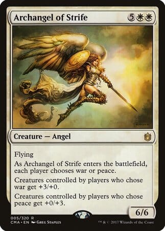Archangel of Strife [Commander Anthology] MTG Single Magic: The Gathering  | Multizone: Comics And Games