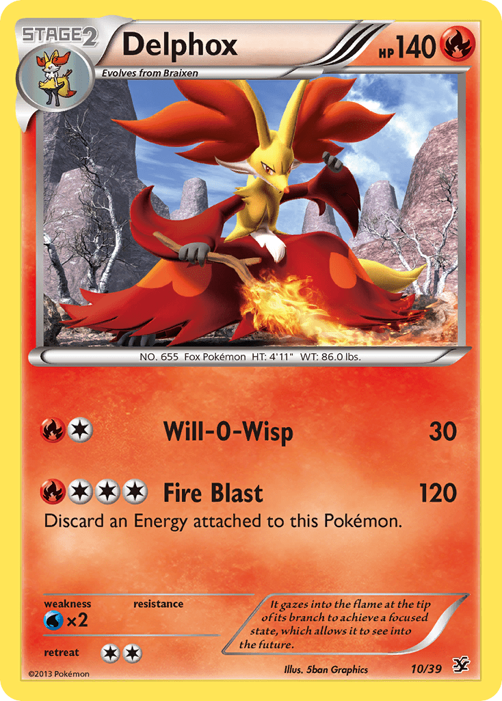 Delphox (10/39) [XY: Kalos Starter Set] Pokemon Single Pokémon  | Multizone: Comics And Games