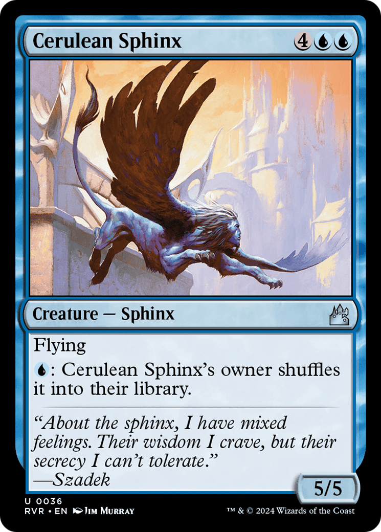 Cerulean Sphinx [Ravnica Remastered] MTG Single Magic: The Gathering  | Multizone: Comics And Games