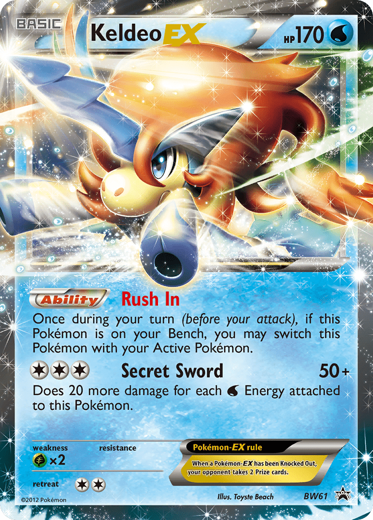 Keldeo EX (BW61) [Black & White: Black Star Promos] Pokemon Single Pokémon  | Multizone: Comics And Games