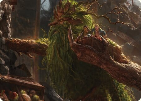 Treebeard, Gracious Host Art Card [The Lord of the Rings: Tales of Middle-earth Art Series] MTG Single Magic: The Gathering  | Multizone: Comics And Games