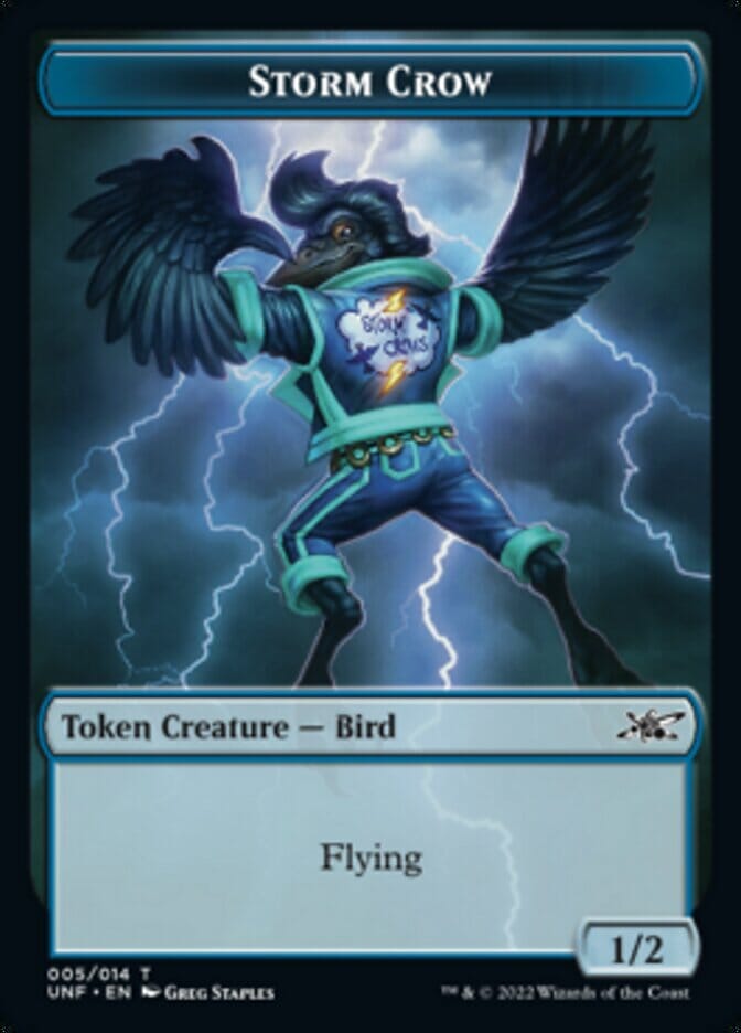 Storm Crow Token [Unfinity Tokens] MTG Single Magic: The Gathering  | Multizone: Comics And Games