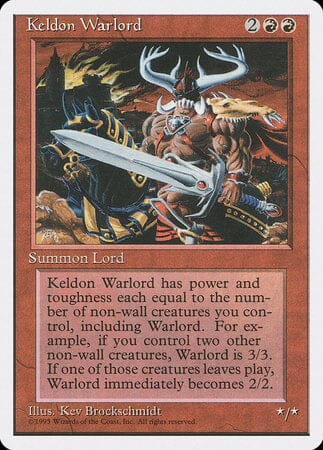 Keldon Warlord [Fourth Edition] MTG Single Magic: The Gathering  | Multizone: Comics And Games