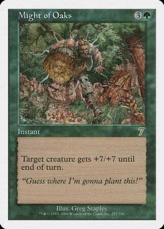 Might of Oaks [Seventh Edition] MTG Single Magic: The Gathering  | Multizone: Comics And Games