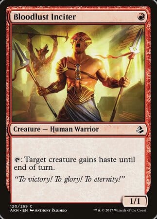 Bloodlust Inciter [Amonkhet] MTG Single Magic: The Gathering  | Multizone: Comics And Games