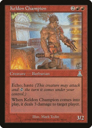 Keldon Champion [Urza's Destiny] MTG Single Magic: The Gathering  | Multizone: Comics And Games