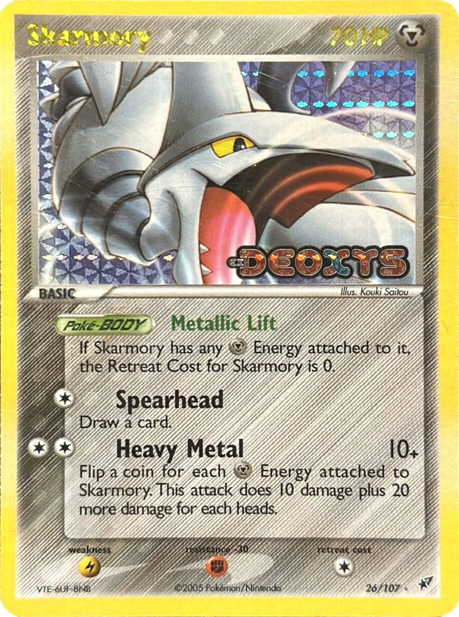 Skarmory (26/107) (Stamped) [EX: Deoxys] Pokemon Single Pokémon  | Multizone: Comics And Games