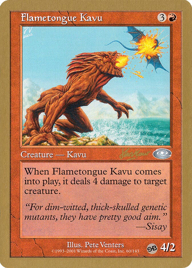 Flametongue Kavu (Sim Han How) (SB) [World Championship Decks 2002] MTG Single Magic: The Gathering  | Multizone: Comics And Games