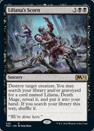 Liliana's Scorn [Core Set 2021] MTG Single Magic: The Gathering  | Multizone: Comics And Games