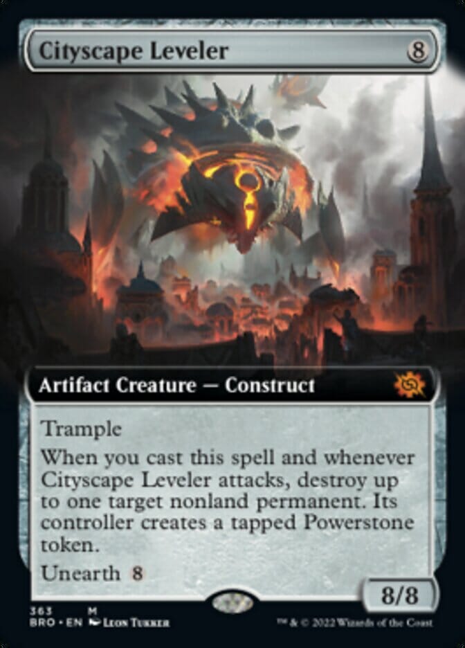 Cityscape Leveler (Extended Art) [The Brothers' War] MTG Single Magic: The Gathering  | Multizone: Comics And Games