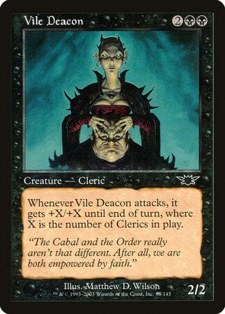 Vile Deacon [Legions] MTG Single Magic: The Gathering  | Multizone: Comics And Games