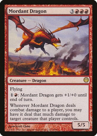 Mordant Dragon [Duel Decks: Knights vs. Dragons] MTG Single Magic: The Gathering  | Multizone: Comics And Games