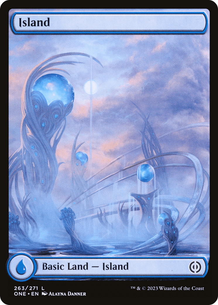 Island (263) (Full-Art) [Phyrexia: All Will Be One] MTG Single Magic: The Gathering  | Multizone: Comics And Games