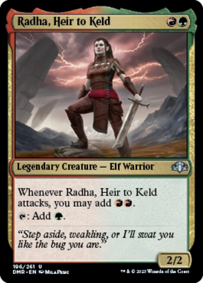 Radha, Heir to Keld [Dominaria Remastered] MTG Single Magic: The Gathering  | Multizone: Comics And Games