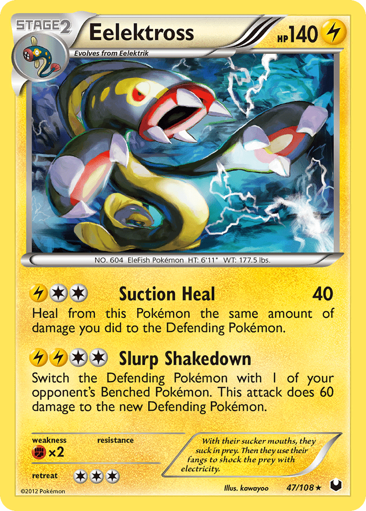 Eelektross (47/108) [Black & White: Dark Explorers] Pokemon Single Pokémon  | Multizone: Comics And Games