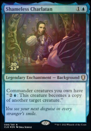 Shameless Charlatan [Commander Legends: Battle for Baldur's Gate Prerelease Promos] MTG Single Magic: The Gathering  | Multizone: Comics And Games