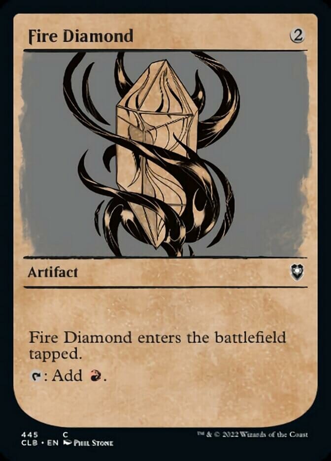 Fire Diamond (Showcase) [Commander Legends: Battle for Baldur's Gate] MTG Single Magic: The Gathering  | Multizone: Comics And Games