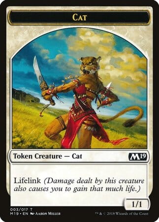 Cat Token [Core Set 2019 Tokens] MTG Single Magic: The Gathering  | Multizone: Comics And Games