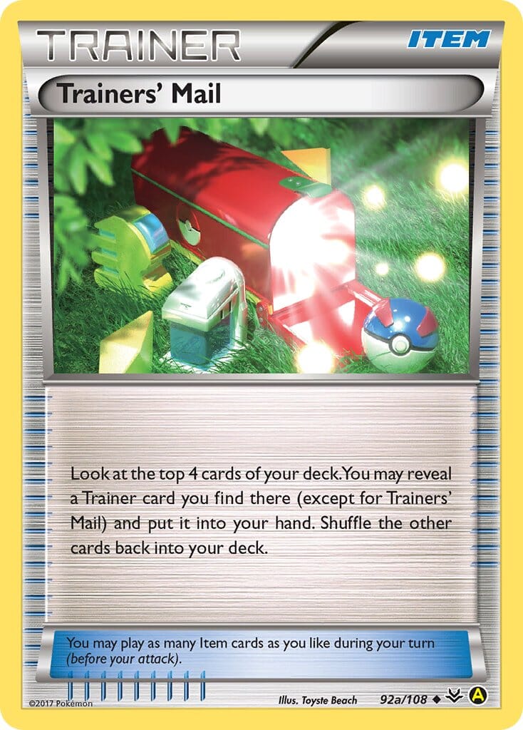 Trainers Mail (92a/108) [Alternate Art Promos] Pokemon Single Pokémon  | Multizone: Comics And Games