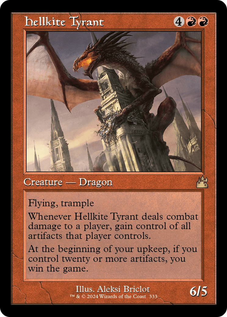 Hellkite Tyrant (Retro Frame) [Ravnica Remastered] MTG Single Magic: The Gathering  | Multizone: Comics And Games