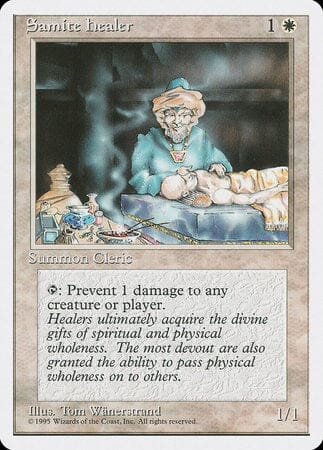 Samite Healer [Fourth Edition] MTG Single Magic: The Gathering  | Multizone: Comics And Games