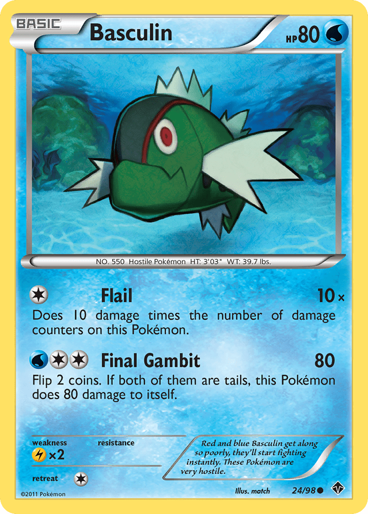 Basculin (24/98) [Black & White: Emerging Powers] Pokemon Single Pokémon  | Multizone: Comics And Games