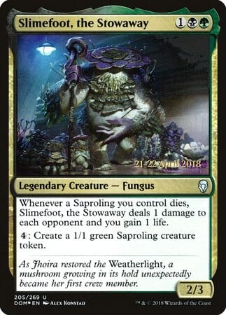 Slimefoot, the Stowaway [Dominaria Promos] MTG Single Magic: The Gathering  | Multizone: Comics And Games