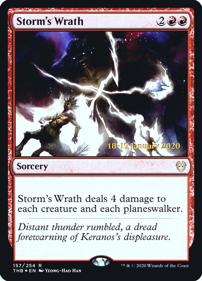 Storm's Wrath [Theros Beyond Death Prerelease Promos] MTG Single Magic: The Gathering  | Multizone: Comics And Games