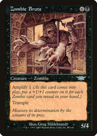 Zombie Brute [Legions] MTG Single Magic: The Gathering  | Multizone: Comics And Games