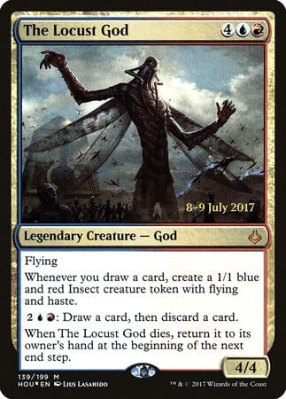 The Locust God [Hour of Devastation Promos] MTG Single Magic: The Gathering  | Multizone: Comics And Games