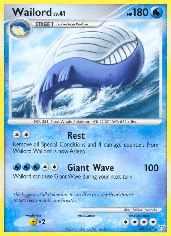 Wailord (47/147) [Platinum: Supreme Victors] Pokemon Single Pokémon  | Multizone: Comics And Games