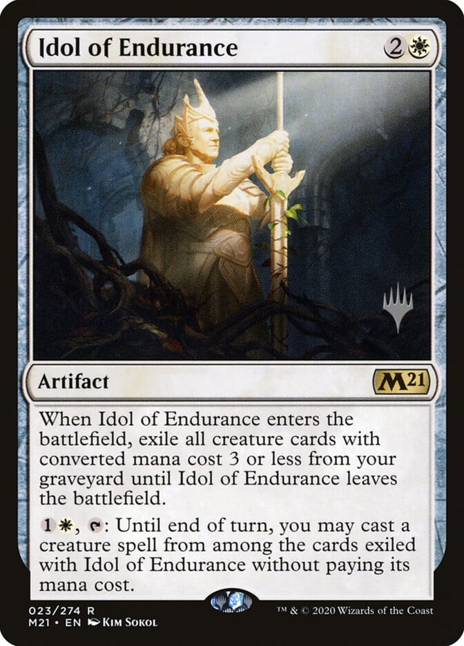 Idol of Endurance (Promo Pack) [Core Set 2021 Promos] MTG Single Magic: The Gathering  | Multizone: Comics And Games