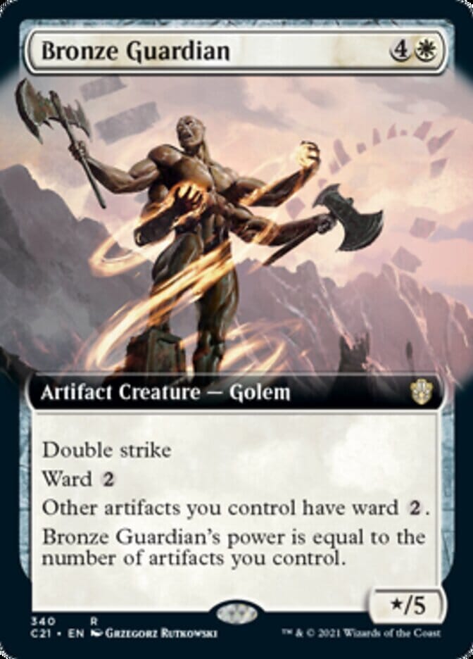 Bronze Guardian (Extended) [Commander 2021] MTG Single Magic: The Gathering  | Multizone: Comics And Games
