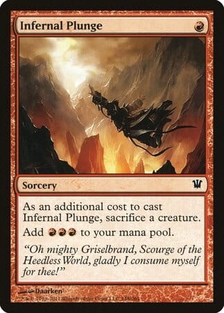 Infernal Plunge [Innistrad] MTG Single Magic: The Gathering  | Multizone: Comics And Games