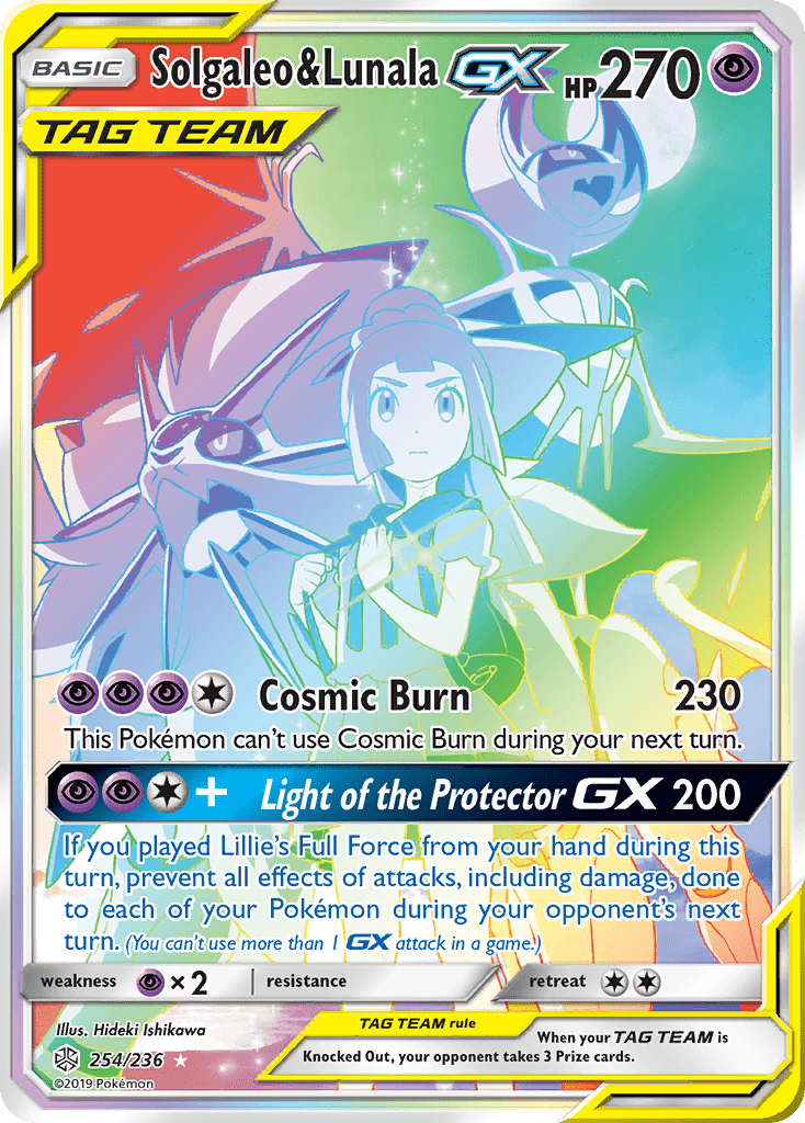 Solgaleo & Lunala GX (254/236) [Sun & Moon: Cosmic Eclipse] Pokemon Single Pokémon  | Multizone: Comics And Games