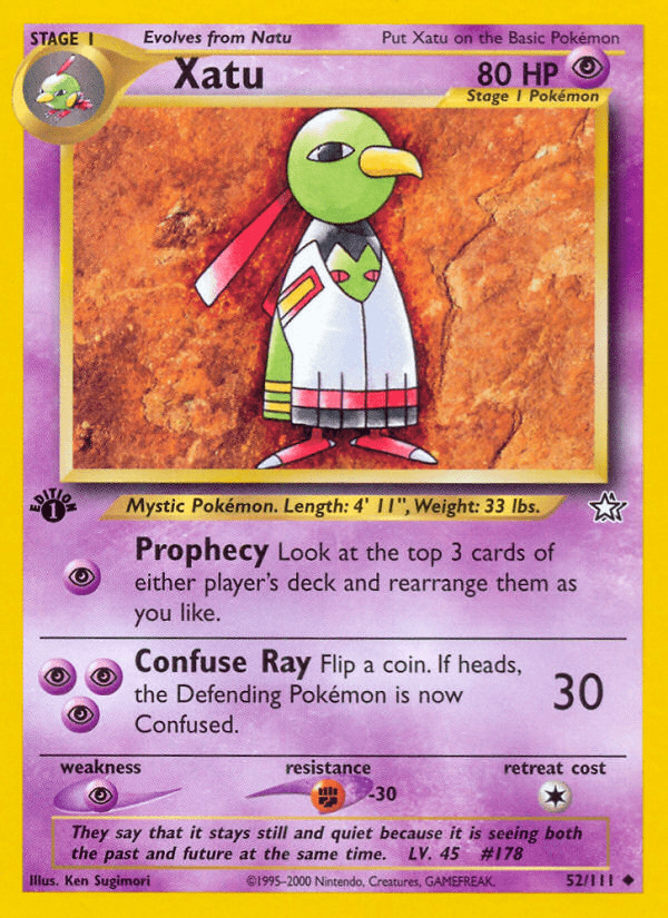 Xatu (52/111) [Neo Genesis 1st Edition] Pokemon Single Pokémon  | Multizone: Comics And Games