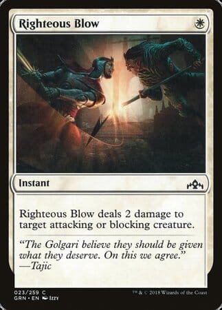 Righteous Blow [Guilds of Ravnica] MTG Single Magic: The Gathering  | Multizone: Comics And Games