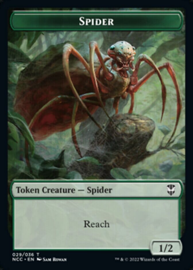 Treefolk // Spider Double-sided Token [Streets of New Capenna Commander Tokens] MTG Single Magic: The Gathering  | Multizone: Comics And Games