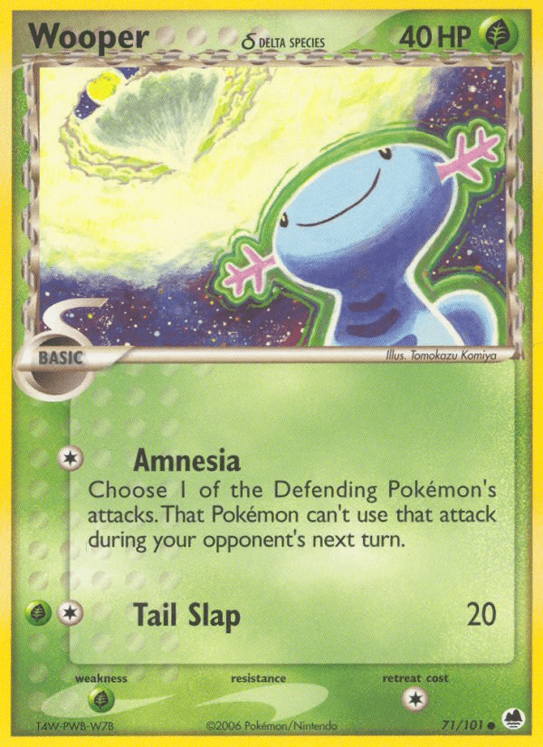 Wooper (71/101) (Delta Species) [EX: Dragon Frontiers] Pokemon Single Pokémon  | Multizone: Comics And Games