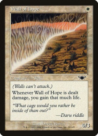 Wall of Hope [Legions] MTG Single Magic: The Gathering  | Multizone: Comics And Games